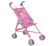 Gabby's - Passeggino singolo per casa delle bambole, rosa e viola, passeggino per bambole, passeggino per bambini, ombrello pieghevole per bambini, accessori per passeggino per giochi di ruolo, età 2+