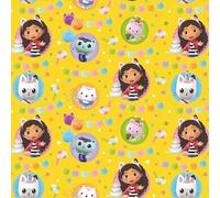 Gabby's - Rotolo di carta regalo per casa delle bambole, 4 m