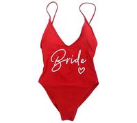 GabChi Sposa Squadra Costume One Piece Team Bride Donne Bachelor Party Costumi da Bagno-Sposa7-L