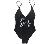 GabChi Sposa Squadra Costume One Piece Team Bride Donne Bachelor Party Costumi da Bagno-Squadra 1-M