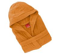 Gabel - Accappatoio adulto unisex in spugna di puro cotone idrofilo, tinta unita, peso spugna 380 gr/mq, ampie tasche, cintura e pratico cappuccio, anche come vestaglia.