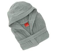 Gabel - Accappatoio adulto unisex in spugna di puro cotone idrofilo, tinta unita, peso spugna 380 gr/mq, ampie tasche, cintura e pratico cappuccio, anche come vestaglia.