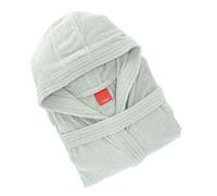 Gabel - Accappatoio adulto unisex in spugna di puro cotone idrofilo, tinta unita, peso spugna 380 gr/mq, ampie tasche, cintura e pratico cappuccio, anche come vestaglia.