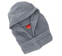 Gabel - Accappatoio adulto unisex in spugna di puro cotone idrofilo, tinta unita, peso spugna 380 gr/mq, ampie tasche, cintura e pratico cappuccio, anche come vestaglia.