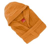 Gabel - Accappatoio adulto unisex in spugna di puro cotone idrofilo, tinta unita, peso spugna 380 gr/mq, ampie tasche, cintura e pratico cappuccio, anche come vestaglia.