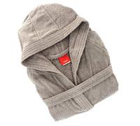 Gabel - Accappatoio adulto unisex in spugna di puro cotone idrofilo, tinta unita, peso spugna 380 gr/mq, ampie tasche, cintura e pratico cappuccio, anche come vestaglia.