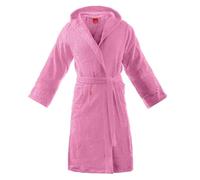 Gabel - Accappatoio con cappuccio e tasche, modello Viareggio, completamente realizzato in cotone, tinta unita, Fuchsia, Taglia L