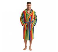 Gabel Accappatoio con cappuccio Unisex Pretti 380g/mq spugna cotone TINTO FILO (IT, Testo, XL, Regular, Regular, Barcellona)