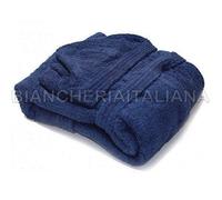 Gabel Accappatoio Spugna VIAREGGIO Puro Cotone (Blu, Tg.XXL)