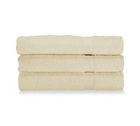 Gabel Asciugamani Viso, Spugna di Puro Cotone Idrofilo, 60 x 100 cm, Ecru', Set da 3 Pezzi