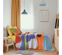 Gabel - Collezione Teen - Completo Lenzuolo Una Piazza - Stampa digitale su Puro Cotone 100% - SPLASH - Colore Multicolor