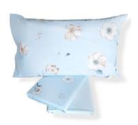 Gabel Completo Lenzuola ANTARES (SOFFIO) - Lenzuola - Conjunto de Ropa de Cama - Queen - 4 Pezzi - Cotone - Ipoallergenico