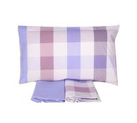 Gabel Completo Lenzuola Wilson cotone Lilla Glicine Made in Italy 1 PIAZZA 160x290