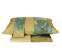 Gabel Completo lenzuola matrimoniale Aurum in puro cotone oro