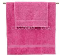 Gabel Coppia Asciugamani di Spugna Tintaunita-Fucsia