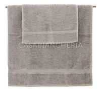 Gabel Coppia Asciugamani di Spugna Tintaunita-Grigio
