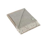 Gabel Gold Plaid in Lana cm 130x180 SOMMA - Naturale/Grigio