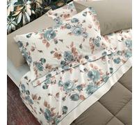 Gabel Lenzuolo flanella cotone d'inverno chloe ottanio matrimoniale (sopra lenzuolo 240x285 +lenzuolo inferiore con angolo 175x200+ 2 federe)