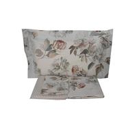 Gabel Lenzuolo flanella Peony amaranto matrimoniale (sopra lenzuolo 240x285 +lenzuolo inferiore con angolo 175x200+ 2 federe)
