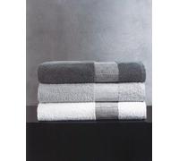 Gabel - Set Asciugamani 3+3 articolo Iperione in spugna tinta unita di puro cotone idrofilo con cesello Jaquard
