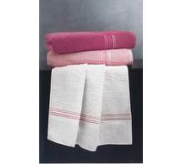 Gabel - Set Asciugamani 3+3 articolo Titano in spugna tinta unita di puro cotone idrofilo con cesello Jaquard