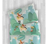 Gabel - Set Carrozzina/Culla (Completo Lenzuola + Copriletto) Stampato con tecnica digitale su madapolam di Puro Cotone 100% - FRIENDS