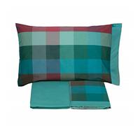 Gabel Set di Lenzuola da Letto Completo Lenzuolo Piazza e Mezza Francese Wilson Ottanio 3 Pezzi Queen Cotone Ipoallergenico