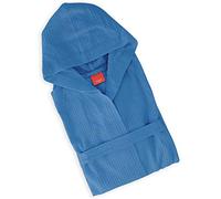 GabeLarge Golf Accappatoio con Cappuccio, Cotone, Bluette, L