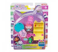 Gabby's Dollhouse, Personaggio Baby Box Che Si muove Serie Festa con Mobile e Accessori per la casa delle Bambole, Giocattoli Bambini dai 3 Anni in su, 6068602