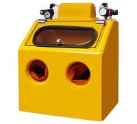 Gabinetto della sabbiatrice per la sabbiatura a secco e a umido resistente con illuminazione e pressione dell'aria stabile per l'elaborazione delle parti