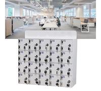 Gabinetto di immagazzinaggio del telefono acrilico con le porte bloccabili 30-Slot del telefono mobile per l'ufficio & l'aula di colore bianco Design alla moda multipla