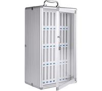 Gabinetto di immagazzinaggio del telefono cellulare fissato al muro per l'aula scolastica &