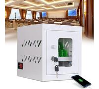 Gabinetto di ricarica del telefono mobile a 6 slot con interfaccia USB Stazione di archiviazione del dispositivo ricaricabile per aule/palestre Ricarica sicura per i dispositivi