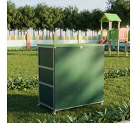 Gabinetto di stoccaggio resistente alle intemperie, organizzatore mobile dei giocattoli con la serratura, capannone del metallo per l'asilo, cortile