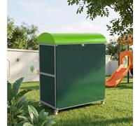 Gabinetto di stoccaggio resistente alle intemperie, organizzatore mobile dei giocattoli con la serratura, capannone del metallo per l'asilo, cortile