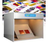Gabinetto di valutazione del colore, scatola luminosa di 6 sorgenti luminose LED per tessuto, stampa, giocattoli, 695x552x502 millimetro