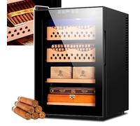 Gabinetto elettrico del controllo della temperatura dell'umidificatore del sigaro con ripiani in legno di cedro spagnolo - 300 capacità di raffreddamento frigorifero per gli uomini
