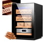 Gabinetto elettrico del controllo della temperatura dell'umidificatore del sigaro con ripiani in legno di cedro spagnolo - 300 capacità di raffreddamento frigorifero per gli uomini
