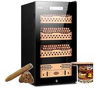 Gabinetto elettrico del sigaro del termostato con controllo intelligente della temperatura, scaffale del legno di cedro per stoccaggio ottimale del sigaro