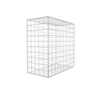 GABIONA - Gabione 100 x 100 x 50 cm - Galvanizzato zincato e resistente alle intemperie - Robusto cestino per gabbioni con maglie 10 x 10 cm