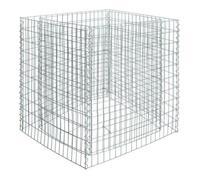 Gabionenhochbeet Aiuola Alta Gabbie 90x90x100 CM Cesto Piante Rete Metallica
