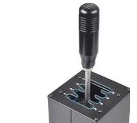 GabJHnptw Pomello del cambio da 2,5 mm per PC USB H, compatibile con parti di motociclette automobilistiche G27 G29 G25 G920 T300RS GT ETS2 Simracing Racing Game(Gear Shifter 7-R)