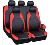 GaBlok Auto Set coprisedili per-Fiat Panda 3. Series (Type 169) 2003-2012, Confortevole Traspirante Impermeabile Antiscivolo Durevoli Pelle Protect Accessori, Black Red