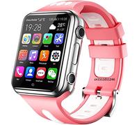 GABLOK Smartwatches 4G GPS WiFi Posizionamento Studenti Bambini 9.0 Sistema Bluetooth SIM Card Elettronica (colore : Silver1-pink1, Dimensioni: 1)