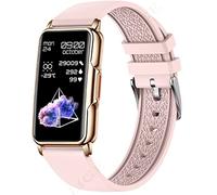 GABLOK Smartwatches Moda Donne Uomini Messaggio Push Custom Quadrante Sport Braccialetto Impermeabile Elettronico (colore : Gel di silice Rosa, Dimensioni: quadrante personalizzato)