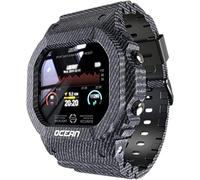 GABLOK Smartwatches Smart Sports Watch Messaggio Push Clock Smart Orologio da Uomo Donna Elettronica (colore: blu1, taglia: 1)