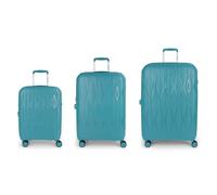 Gabol Infinity 4 ruote Set di valigie 3 pezzi con piega di espansione blu
