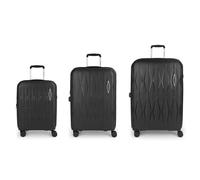 Gabol Infinity 4 ruote Set di valigie 3 pezzi con piega di espansione nero