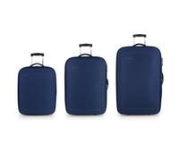 Gabol Orbit 2 ruote Set di valigie 3 pezzi con piega di espansione blu