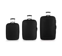 Gabol Orbit 2 ruote Set di valigie 3 pezzi con piega di espansione nero